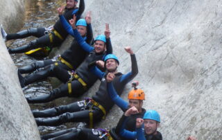 Groupe canyoning Ardèche Chassezac Intégral avec Nature Canyon