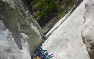 Groupe canyoning Ardèche Chassezac Intermédiaire