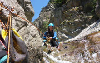 Rappel canyoning Ardèche Chassezac Intermédiaire