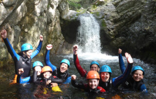 Canyoning Ardèche en famille demi-journée Azéro