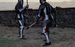 Combats médiévaux au château