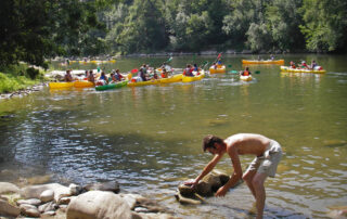 Canoë - Kayak de Vallon à St Martin d'Ardèche - 30 km / 1 jour avec Canoës Service