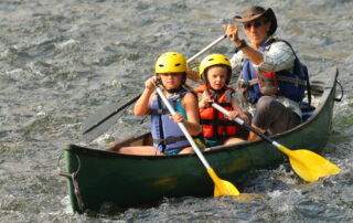 Descente canoë en famille avec Canoës Service