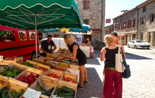 Summer market in Burzet