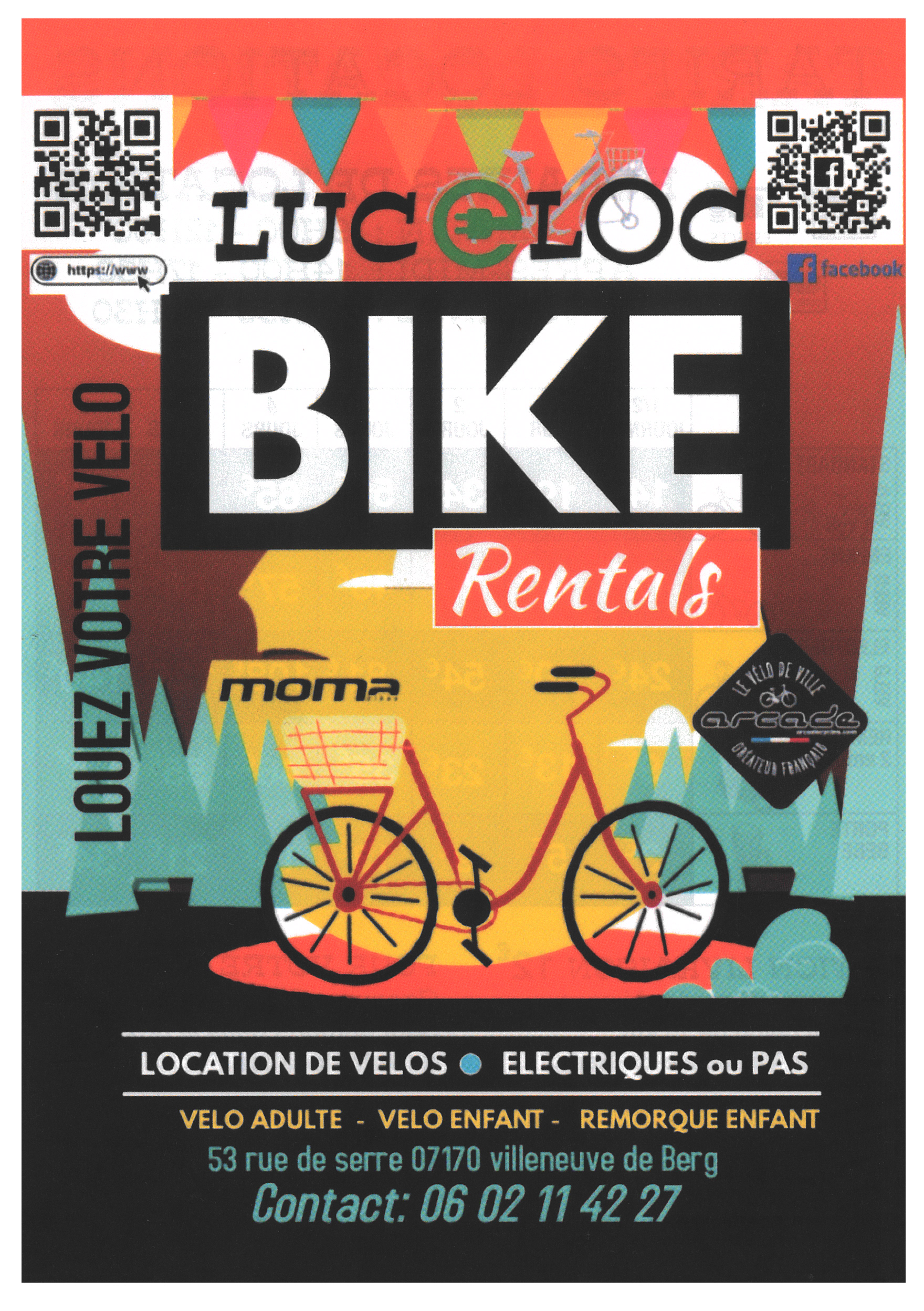 Luc e Loc - Location de vélos à Villeneuve de Berg