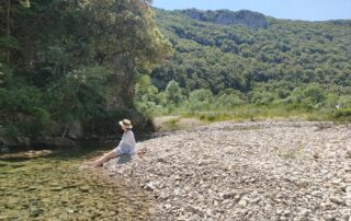 Baignade en rivière