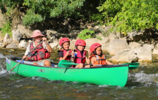 Descente canoë en famille avec Canoës Service