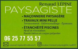 Paysagiste Renaud Lépine à St Maurice d'Ibie