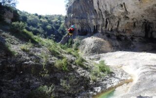 Canyoning de Rochecolombe avec Cimes et Canyons