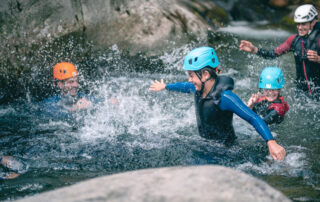 Canyon kids avec la Base canyon de la Besorgues