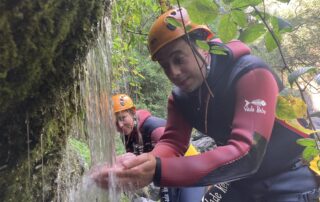 Sources et fontaines naturelles en Canyoning