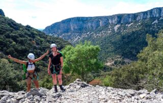 Descente du Canyon Sec de Pissevieille à Vallon Pont d'Arc