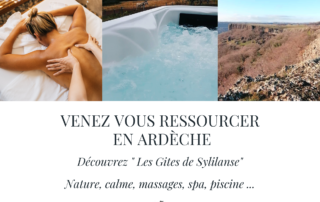 Well-being massages and contemplative walks at Gites de Sylilanse