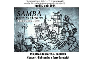 Concert/Bal avec SAMBA PROS VIZINHOS à Darbres