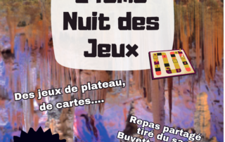 24ème Nuit des jeux à la grotte de la Salamandre