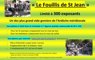 Vide-grenier géant « Le Fouillis de St Jean »_Saint-Jean-le-Centenier