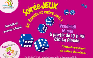 Soirée jeux en famille et entre amis Soirée jeux en famille et entre amis