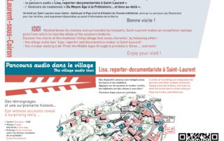 Parcours audio « Lisa, reporter-documentariste à Saint-Laurent »_Saint-Laurent-sous-Coiron