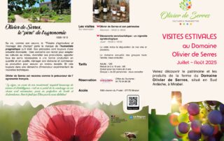 Visite estivale du Pradel : Olivier de Serres et son patrimoine_Mirabel