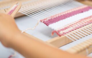 Démonstration de tissage au musée !