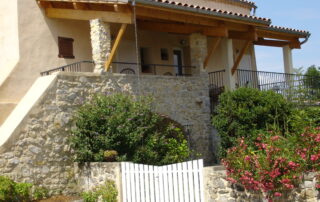 Terrasse - Le Mas de Pamena à St Andéol de Berg
