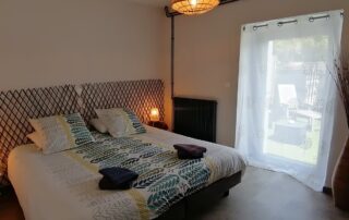 Chambre avec lit 180x200 ou 2 lits simples de 90x200 - Sylilanse - Gîte Chante Mûre à St Pons