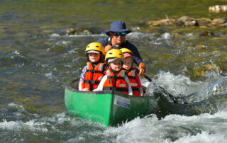 Descente canoë en famille avec Canoës Service