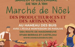 Marché de Noël au Hameau des Buis_Berrias-et-Casteljau