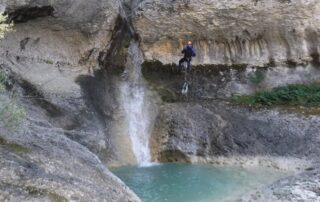 Rochecolombe canyoning with Cimes et Canyons