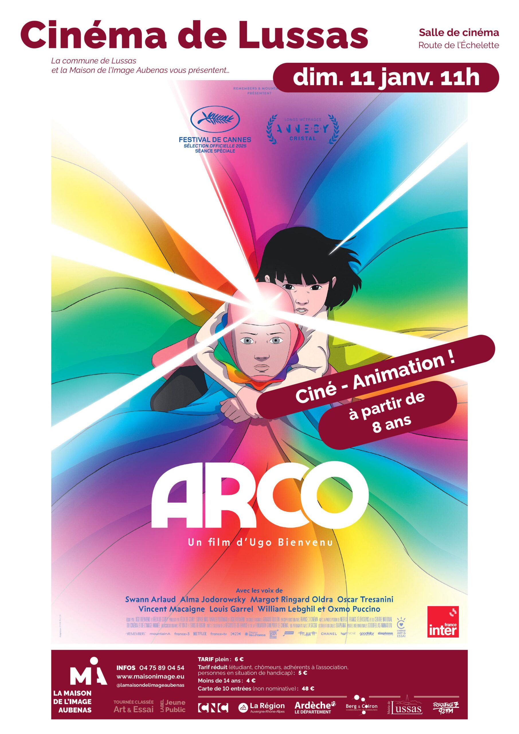 Ciné animation avec "Arco" à Lussas