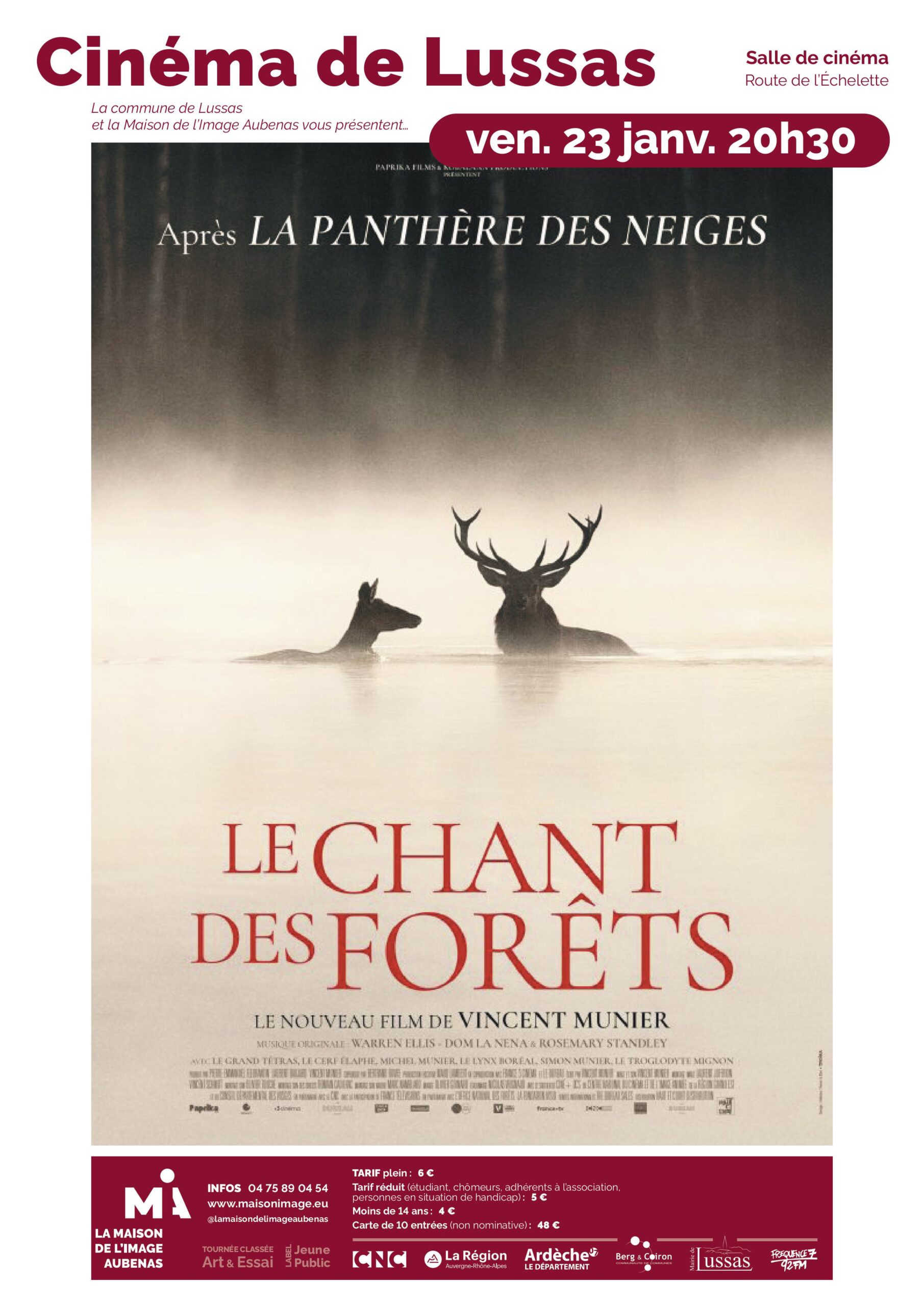 Cinéma avec "Le chant des forêts" à Lussas