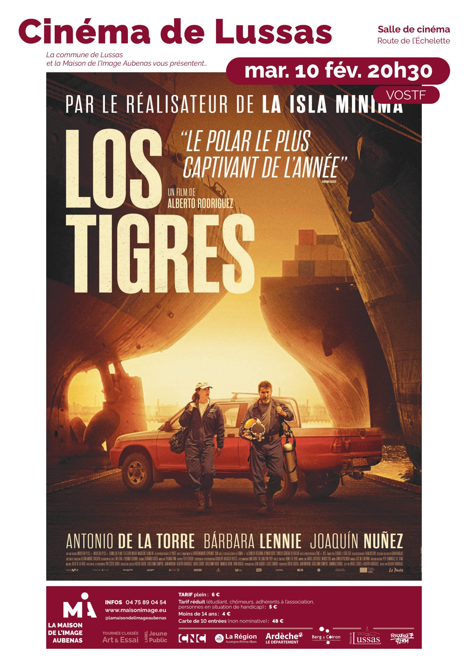 Cinéma avec "Los tigres" à Lussas