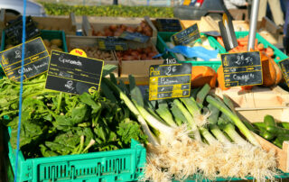 Marché au pied du Coiron