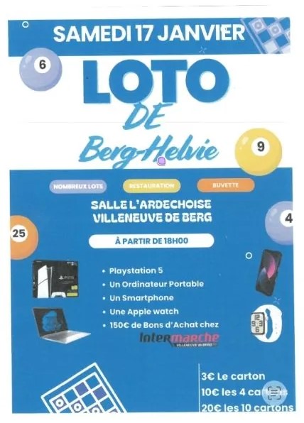 Loto de Berg-Helvie à Villeneuve-de-Berg