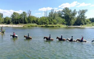Traversée à cheval de rivières