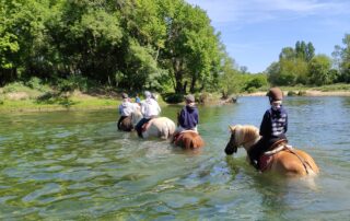 Traversée à cheval de rivières