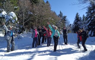 Raquette sur le Tanargue