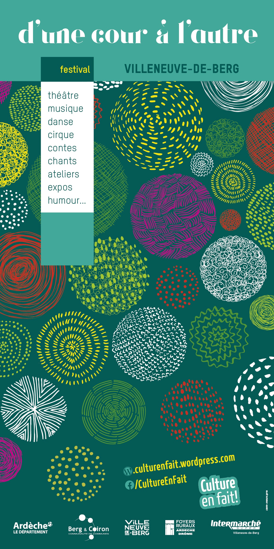 Festival "d'une cour à l'autre" à Villeneuve-de-Berg