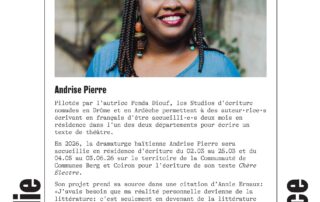 Lancement officiel de la résidence d’Andrise Pierre_Lussas