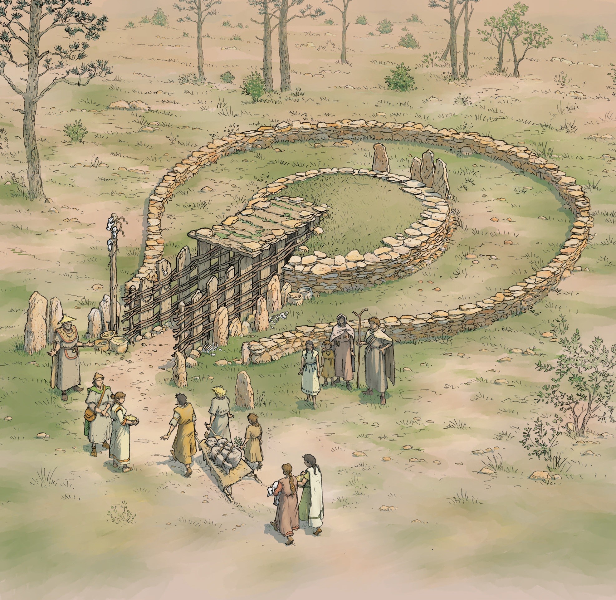 Illustration du site funéraire de Cabrial