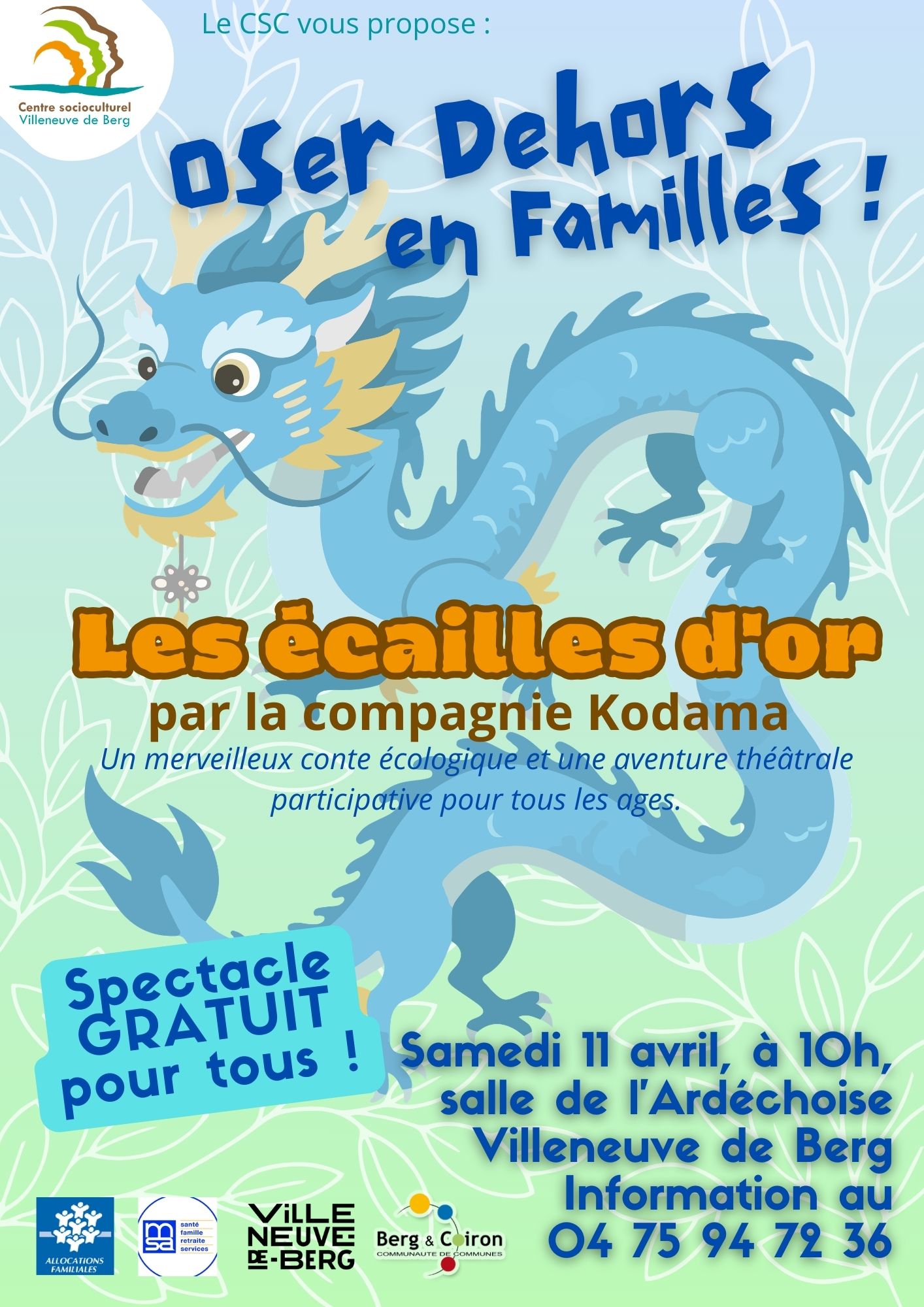 Spectacle enfant "Les écailles d'or" à Villeneuve-de-Berg