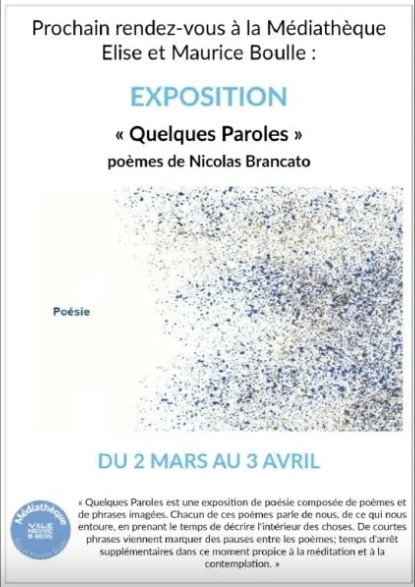 Exposition quelques paroles à Villeneuve-de-Berg