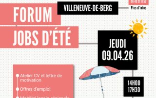 Forum Jobs d'été_Villeneuve-de-Berg
