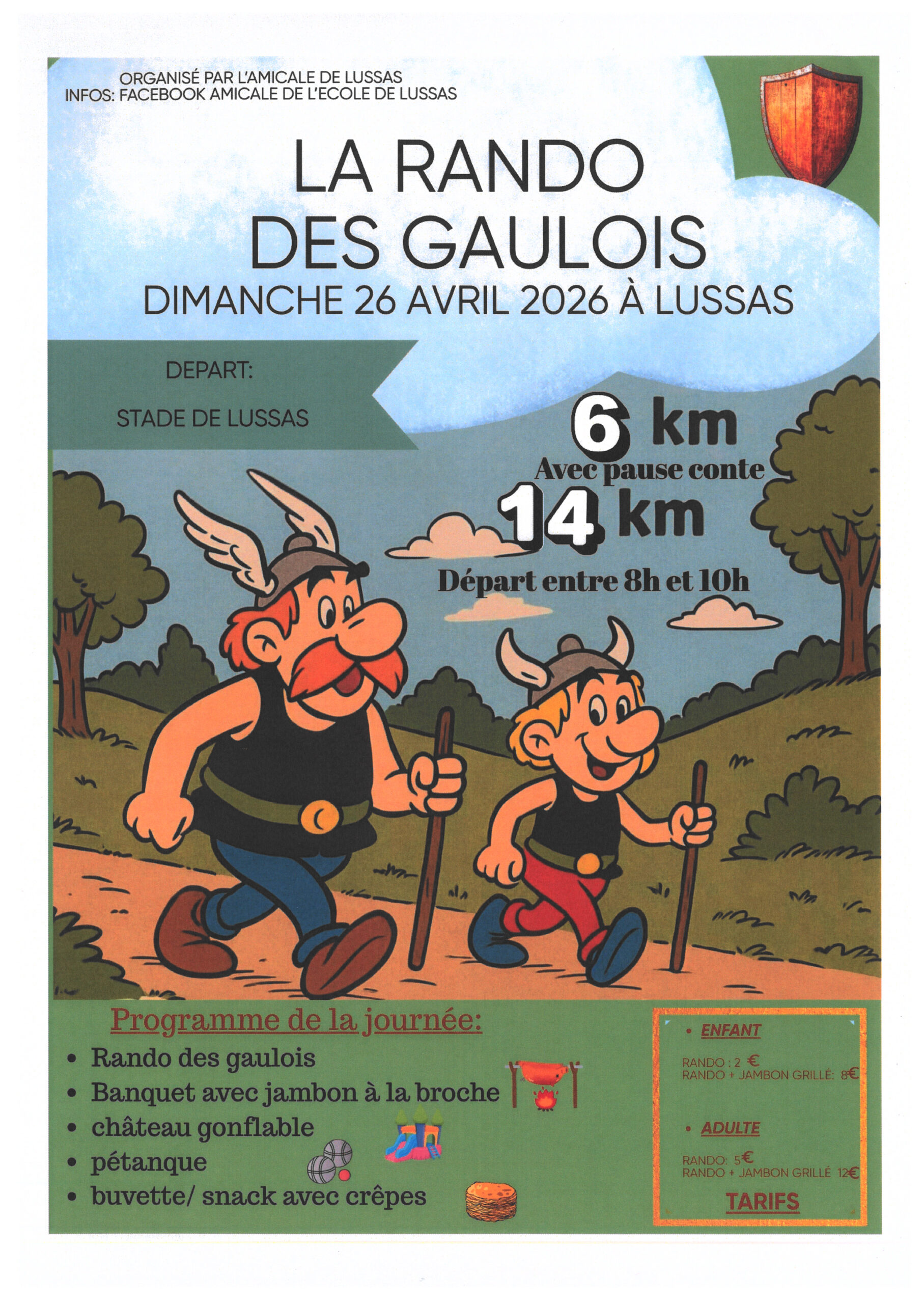 La rando des gaulois à Lussas