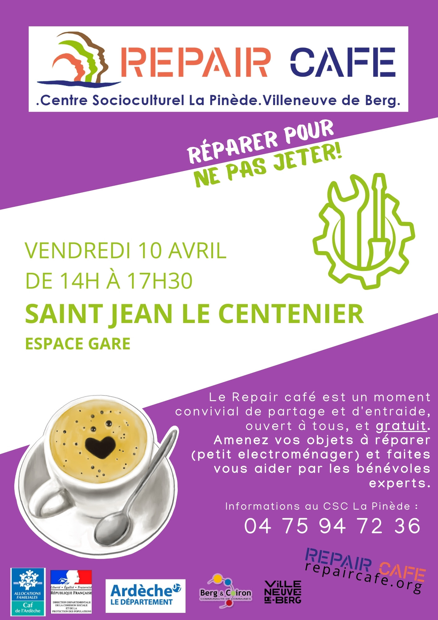 Repair Café à Saint-Jean-le-Centenier