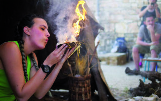 Prehistoric activities in May at the Aven d'Orgnac_Orgnac-l'Aven