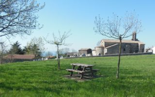 Picnic area in Saint Gineis en Coiron village