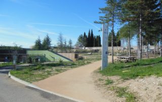 Picnic area of Villeneuve de Berg