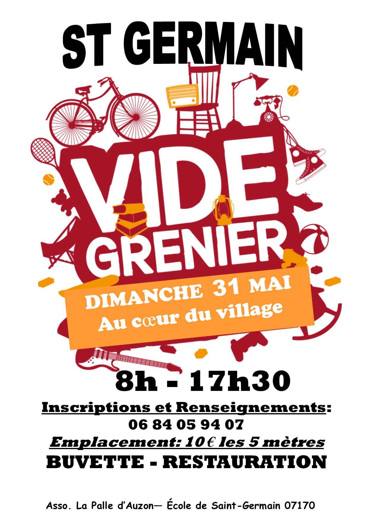 Vide grenier à Saint-Germain