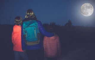 Balade sous la pleine lune : Vinezac
